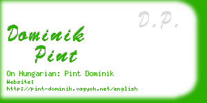 dominik pint business card